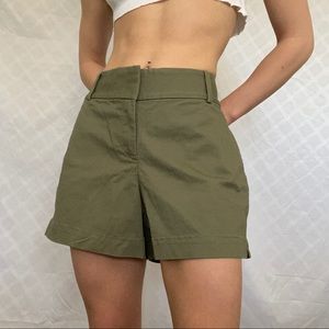 LOFT Army Green Shorts